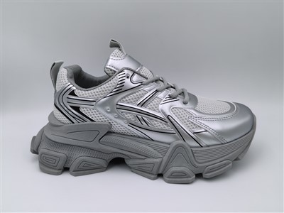 حذاء رياضة الفضة للسيدات